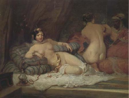 Eugene Guerard Scene de harem (mk32) oil painting image